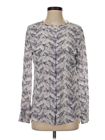 Equipment Long Sleeve Silk Top (view 1)
