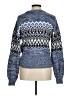 Ann Taylor LOFT Chevron-herringbone Blue Pullover Sweater Size M - photo 2