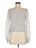 Ann Taylor 100% Polyester Silver Long Sleeve Blouse Size M - photo 1