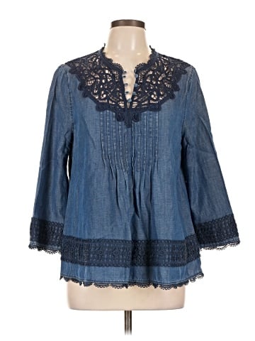 Holding Horses 3/4 Sleeve Blouse (view 1)