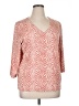Chico's Red 3/4 Sleeve Blouse Size XL - photo 1