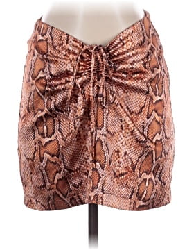 Tiger Mist Faux Leather Skirt (view 1)