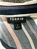 Torrid Stripes Pink Short Sleeve Button-Down Shirt Size 1X Plus (1) - photo 7