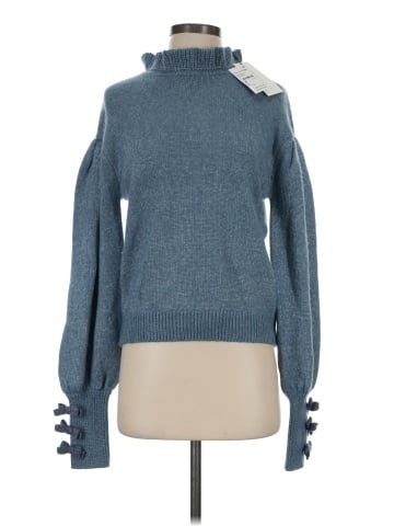 Something Navy Turtleneck Sweater (view 1)