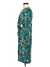 Glamour Animal Print Teal Cocktail Dress Size 6 - photo 5