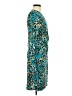 Glamour Animal Print Teal Cocktail Dress Size 6 - photo 4