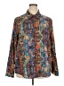 Unbranded Paisley Blue Teal Long Sleeve Blouse Size XXL - photo 1