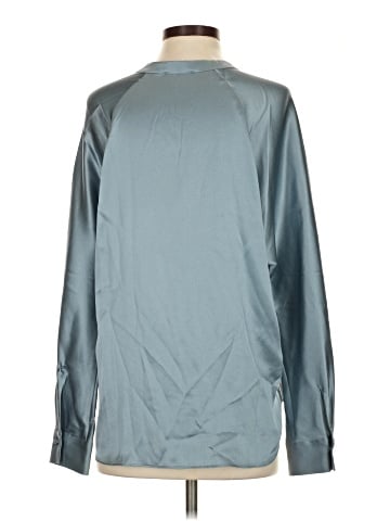 Vince. Long Sleeve Silk Top (view 2)