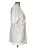 Zara Ivory Short Sleeve Button-Down Shirt Size L - photo 4