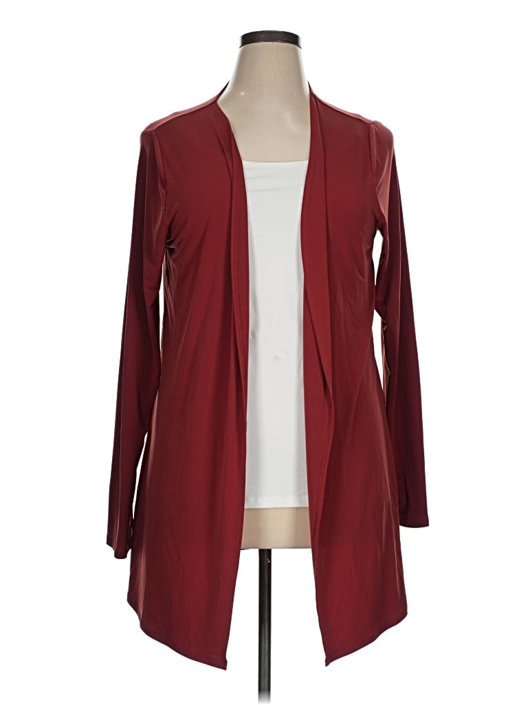 Pre-owned Shiela Rose Cardigan Sweater In Burgundy