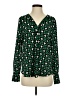 Ann Taylor 100% Polyester Green Long Sleeve Blouse Size S - photo 1