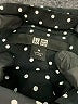 Uniqlo 100% Rayon Polka Dots Black Long Sleeve Button-Down Shirt Size M - photo 7
