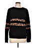 Tickled Teal Black Long Sleeve Top Size L - photo 1