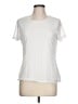 Calvin Klein White Silver Short Sleeve Top Size L - photo 1