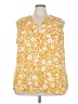 Maurices 100% Polyester Yellow Sleeveless Blouse Size 24 (3) - photo 1