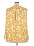 Maurices 100% Polyester Yellow Sleeveless Blouse Size 24 (3) - photo 2