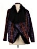 Minkpink Plaid Black Coat Size M - photo 1