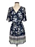 Miami 100% Polyester Paisley Blue Casual Dress Size XS - photo 1