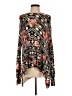 Mumu Mellow 100% Polyester Floral Black Pullover Sweater Size S - photo 1