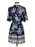 Miami 100% Polyester Paisley Blue Casual Dress Size XS - photo 2