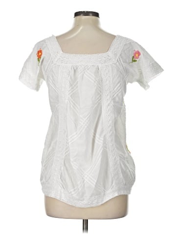NY Collection Short Sleeve Blouse (view 2)