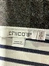 Chico's Stripes Ivory Short Sleeve T-Shirt Size Lg (2) - photo 7
