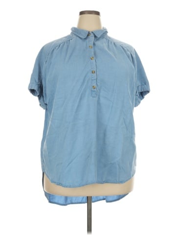Ava & Viv Short Sleeve Blouse (view 1)