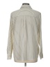 Talbots 100% Polyester Stripes Ivory Long Sleeve Blouse Size L - photo 2