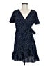 Relipop 100% Polyester Polka Dots Blue Casual Dress Size M - photo 1