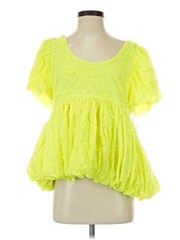 Forever That Girl for Anthropologie Short Sleeve Blouse (view 1)