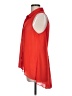 Sans Souci 100% Polyester Red Sleeveless Blouse Size L - photo 5