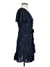 Relipop 100% Polyester Polka Dots Blue Casual Dress Size M - photo 4