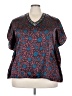 Te Amo Teal Short Sleeve Blouse Size 3X (estimated) - photo 1
