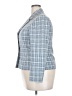 Le Suit Houndstooth Blue Blazer Size 26 (estimated) - photo 5