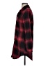 New Look Plaid Burgundy Long Sleeve Blouse Size S - photo 5