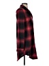 New Look Plaid Burgundy Long Sleeve Blouse Size S - photo 4