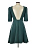 Elliatt Solid Teal Cocktail Dress Size S - photo 2