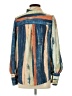 Unbranded 100% Polyester Color Block Blue Long Sleeve Blouse Size S - photo 2