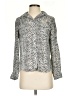 Investments 100% Polyester Tweed Silver Long Sleeve Blouse Size S (petite) - photo 1
