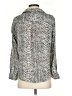 Investments 100% Polyester Tweed Silver Long Sleeve Blouse Size S (petite) - photo 2
