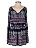 Xhilaration 100% Polyester Paisley Purple Romper Size XS - photo 1