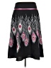 Silkland Graphic Black Casual Skirt Size 6 - photo 2