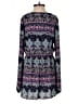Xhilaration 100% Polyester Paisley Purple Romper Size XS - photo 2