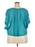 Annabelle 100% Polyester Teal Short Sleeve Blouse Size 2X - photo 2