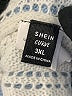 Shein Curve 100% Acrylic Chevron-herringbone Blue Pullover Sweater Size 18 Plus (3) - photo 7