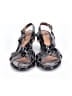 Sofft 100% Leather Black Wedges Size 7 1/2 - photo 2