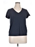 Max Studio Blue Short Sleeve T-Shirt Size XL - photo 1
