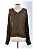 We the Free Metallic Green Pullover Sweater Size M - photo 2