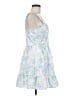 Francesca's Paisley Blue Cocktail Dress Size M - photo 4