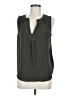 Ann Taylor LOFT 100% Polyester Gray Sleeveless Blouse Size M - photo 1